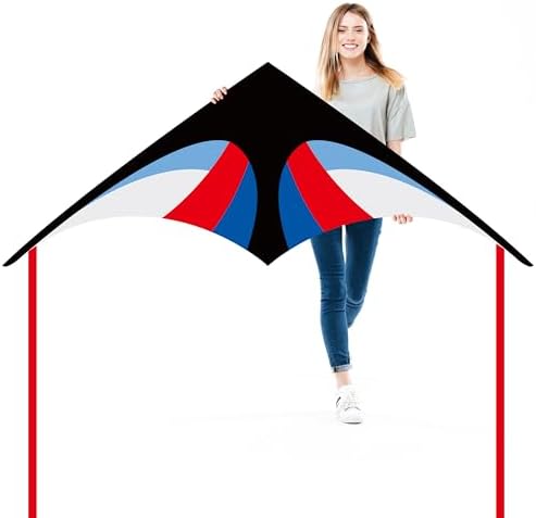 Drager | Delta Kite Store – Store Drager til Børn og Voksne – Nybegyndere – Nemme at Flyve – Enkeltlinje Snor – Perfekte til Strandture, Parker og Udendørs Aktiviteter Drager Drager