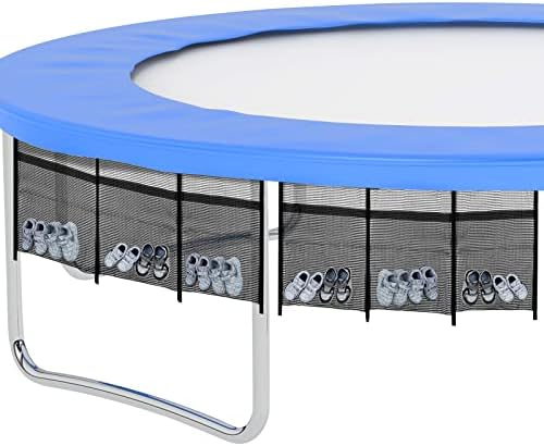 Trampoliner & Tilbehør | 2 Stykker Trampolinsko Taske 3 Lomme Trampolin Opbevaringsnetpose Med 4 Remme Trampolinsko Holder Indendørs Fitness Sko Organizer Trampolin Udstyr Taske Trampolin Tilbehør Trampoliner & Tilbehør Trampoliner & Tilbehør