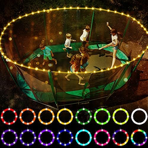 Trampoliner & Tilbehør | Led Trampolinelys, Fjernbetjening Trampolin Kantslys til 12Ft Trampolin, 16 Farver Skift Selv, Vandtæt, Super Lys til Aftenleg Udenfor, God Gave til Børn Trampoliner & Tilbehør Trampoliner & Tilbehør