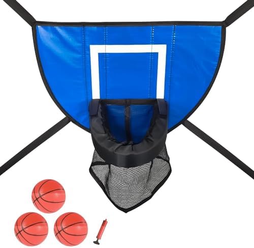 Trampoliner & Tilbehør | Trampolin Basketball Ring, Nem at Installere Basketball Ring Tilbehør Med Mini Basketballer, Sikker Basketball Leg, Trampolin Tilbehør Til Trampoliner Og Alle Aldre Trampoliner & Tilbehør Trampoliner & Tilbehør